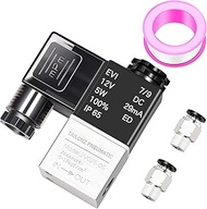 Tailonz Pneumaitc 1/8 inch NPT 12V/24V/110V/220V Way Normally Closed Electric Solenoid Air Valve 2V0