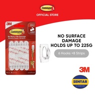 3M Command 17006 225g Organize Mini Hook Wall Organizer General Purpose Hanger