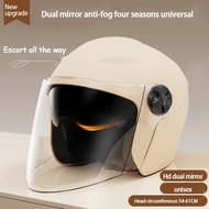 【Shipping to Perak】Motorcycle helmet topi keledar helmet motor topi keledar murah half cut double vi