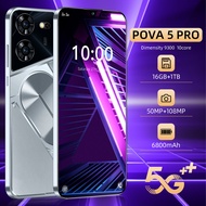 5G Handphone 8GB RAM 256GB ROM 7.3 Inch Android 14 6800mAh Long Battery Life Gaming Smartphone 64MP 