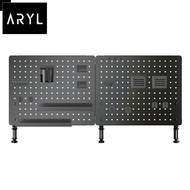 the ArylTM Clamp-On Desk Pegboard Panel With Accessory Package