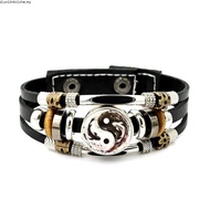 Tai Chi Gossip Taomen Yin Yang Bracelet Bracelet Bracelet Jewelry Men Boys Girls Retro Handsome Chin
