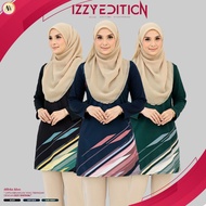 🔥IZZY EDITION PLUS SIZE 3XL-6XL| TSHIR MUSLIMAH MICROFIBER BY AWANAZSTYLE