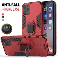 Armor Case For Apple iPhone 5 5S 5C 6 7 8 Plus X XR XS Max SE 2020 iPhone 11 12 13 14 Pro Max 12 13 Mini With Stand Magnetic Ring Holder Anti-Fall Shockproof Back Cover Casing