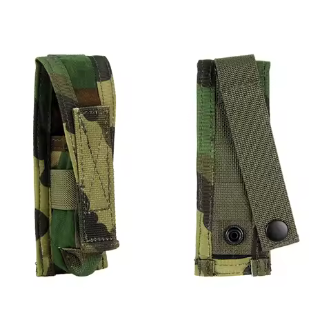 Tactical Raiders Single 9mm Molle Mag CAG 330D Pistol Pouch WL M81 Woodland TR075