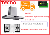 TECNO HOOD AND HOB BUNDLE PACKAGE FOR ( KA 9980 &amp; TA 982TRSV) / FREE EXPRESS DELIVERY