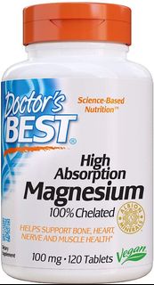 Doctor's Best 高吸收鎂 100毫克 120片 Magnesium
