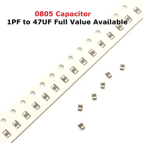 200PCS SMD 0805 Capacitor Kit 0.1UF 0.15UF 0.22UF 0.33UF 0.47UF 100/150/220NF 330NF 470NF 1UF 50V 10