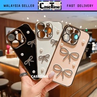 Samsung A20 A23 A30 A32 A33 A34 A35 A52 A52S A53 A54 A55 5G A71 fon sarung diamond bling ribbon elec