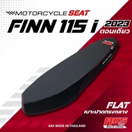 Finn 115 I เบาะปาด AKS made in thailand เบาะมอเตอร์ไซค์ ผลิตจากผ้าเรดเดอร์ หนังด้าน ด้ายแดง