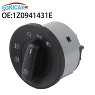 1Z0941431E 10 Pins Car Headlight Lamp Control Switch 1Z0941431A For Skoda Octavia 2 II A5 1Z3 1Z5 36