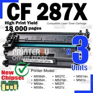 3x CF287X 87X Compatible H* LaserJet Pro M 501 501dn 501n 506dh 506dn 506n 506x 527c 527dn 527f 527z