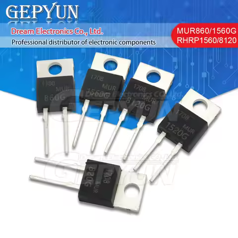10PCS MUR1560G MUR1620CT RHRP8120 RHRP15120 RHRP3060 RHRP860 RHRP30120 MUR1520G MUR1620CTR MUR1660CT