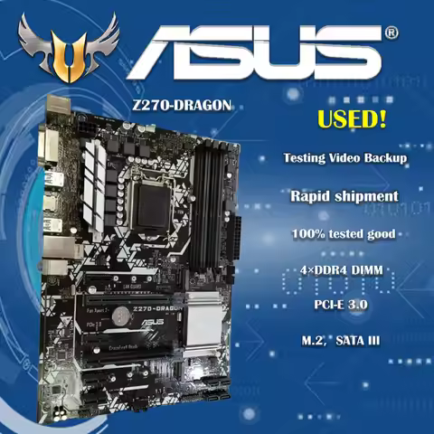 Motherboard For Asus PRIME Z270-DRAGON Original Desktop Intel Z270 Z270M DDR4 LGA 1151 i7/i5/i3 USB3