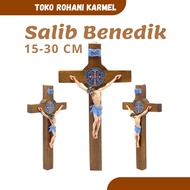 15-30 CM BENEDICT HANGING CROSS (RIIa) CATHOLIC WALL CROSS/ BENEDICT CROSS/ JESUS CROSS/