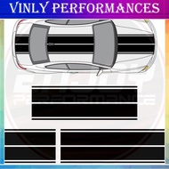 For 1Set BMW M3 M5 M6 Z3 Z4 Z8 128i 318i 328i 650i Dual Rally Racing Stripes Decals Car styling