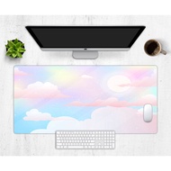 Pastel Sky Desk Mat, Cute Desk Pad, Large Kawaii Desk Mat, Aesthetic Desk Decor, Xxl Mousepad, Gaming Mousepad, Gradient Desk Decor