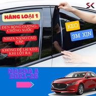 Glossy black door pillar cover for MAZDA 3 All generations [Best material], MAZDA 3 door pillar stic