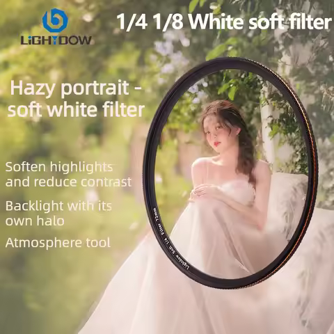 1/4 1/8 Soft White Diffusion Lens Filter 49mm 52mm 55mm 58mm 62mm 67mm 72mm 77mm 82mm for Camera Can
