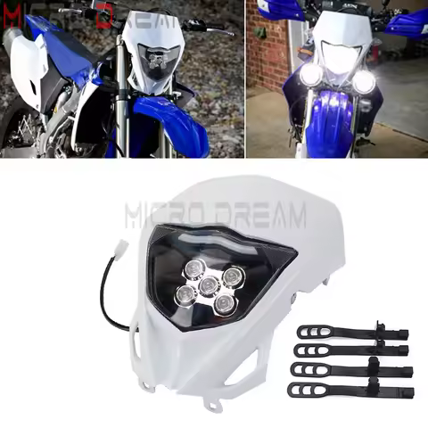 Dirt Bike Motorcycle Headlight Headlamp Head Light For YAMAHA WR250F WR450F WR 250F 450F WRF WR YZ Y