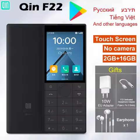 Qin F22 Touch Screen No Camera Phone Wifi 2.8 Inch 16GB / 32GB MTK6739 Bluetooth 1700mAh Battery 480