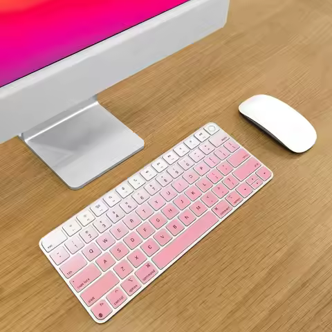 Keyboard Cover Skin for 2024-2021 Apple Magic Keyboard 3 with Touch ID A3118 A2449 Silicone Keyboard