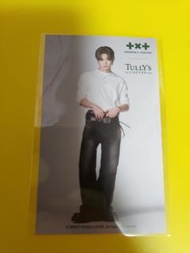 TXT YJ Tully's Coffee 聯名小卡貼紙