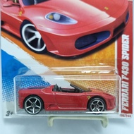 MERAH Diecast Hotwheels 1:64 FERRARI F430 SPIDER RED/RED 2011