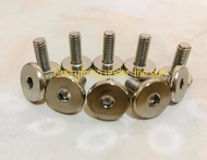 Stainless foot board and body bolts