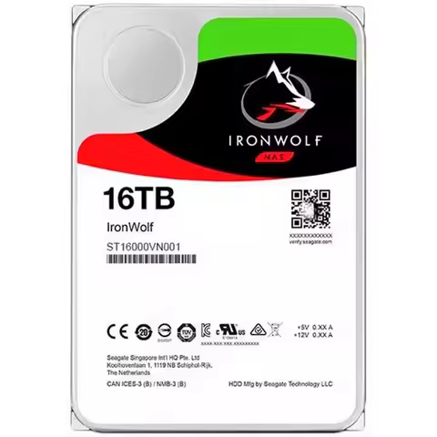 ST16000VN001 16TB mechanical hard drive 3.5" NAS SATA 7200rpm Internal Hard Drive SATA III 6Gb/s HDD