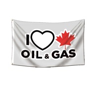 Foreign Trade Flag Canada i love Canada oil & gas Flag Banner Tapestry