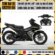 Exciter 155 Hayabusa Removable Stamp | EX15513 | Decal Applicable to All Car Colors Blue GP, Red, Bl