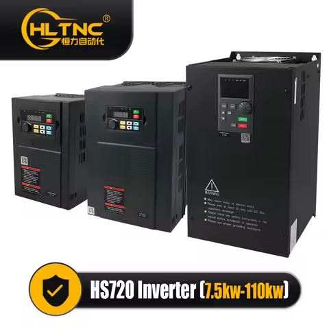 HLTNC 380V 110KW VFD HS720H 7.5~110KW 3 Phase High Power AC Motor Controller Inverter V/F & Vector f