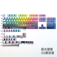 ปุ่มพิมพ์ลาย Aurora PBT Heat Sublimation ลักษณะเรียบเงา ปุ่มพิมพ์แบบปรับแต่งได้ส่วนบุคคลที่รองรับ EZ