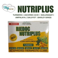 RIEDOC NUTRIPLUS with turmeric, malunggay, ampalaya,saluyot,barley grass and enzymes