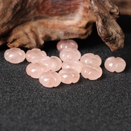 Natural Pink Crystal Loose Beads Pink Crystal Loose Beads Four-leaf Clover Hibiscus Pink Crystal Pin
