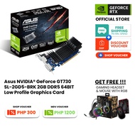 Asus NVIDIA GeForce GT730 SL-2GD5-BRK 2GB DDR5 64BIT Low Profile Graphics Card