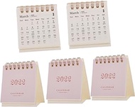 MAGICLULU 20 Pcs 2022 2022 Desk Calendar Mini Binder Calendar 2022 Calendar Small Flip Calendar 2022 Academic Year Standing Desk Mini Desktop Calendar Office Paper Pocket Easel