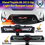 Vland Toyota 86 2012 Full Led + Light Bar Bumper Lamp (Clear/Smoke) Subaru BRZ Toyota 86 GT86 Bumper