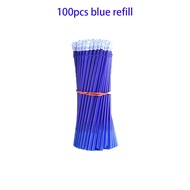 qidaowu 100 Pcs Lot 0.5mm Gel Pen Erasable Pen Refill Rod Set Blue Black Ink Pen Refill