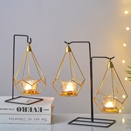 Nordic Simple Light Stand Light Luxury Gold Creative Iron Candle Stand Home Decoration Metal Decoration