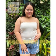 ➕ (pss) PLUS SIZE Knitted Ribbed Strappy Trendy Croptop/Tank Top♥️Sexy Sando for big size women