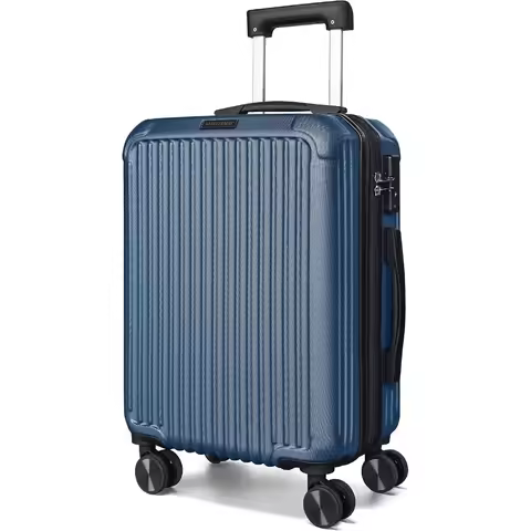 20 Inch Carry-On Luggage, 22x14x9, Airline Approved, Royal Blue