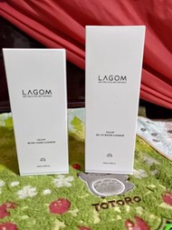 韓國 LAGOM 凝膠洗面乳 170ml +泡沫潔面乳 120ml 即期品 380