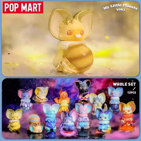 Pop Mart Yoki My Little Planets Series Blind Box Guess Bag Desktop Decoration Cute Model Gift Toys A