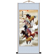 【Ship in 24H】Decorative Paintings (Printing) 2510 Eight Horses Picture Eight Horses Picture Horses H