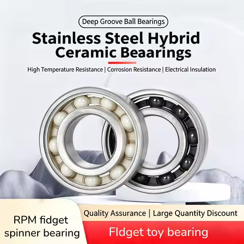R UR 188 606 608 688 6703 6704 2RS OPEN Hybrid Full Ceramic Bearing Fidget Spinner Roller Skate EDC 