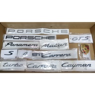 Porsche Cayenne Cayman Panamera Macan carrera 4 s 911 718 S GTS GT4 Turbo badge Emblem Logo