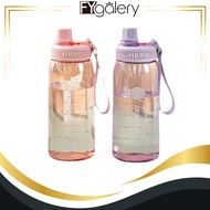 FYgalery 800ML DRINKING WATER BOTTLE OUTDOOR PORTABLE PLASTIC GLASS STRAW SPORTS PORTABLE WATER BOTT