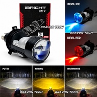 CAHAYA H4 Biled IBRIGHT ZE 0 Headlight 3 Colors Bluelens Plus Demon H4 Headlight 3 Colors Motorcycle